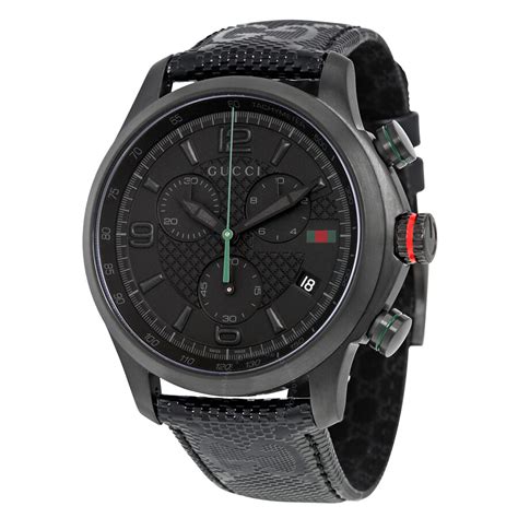 gucci watch mens 126.4|gucci gunmetal tone chronograph watch.